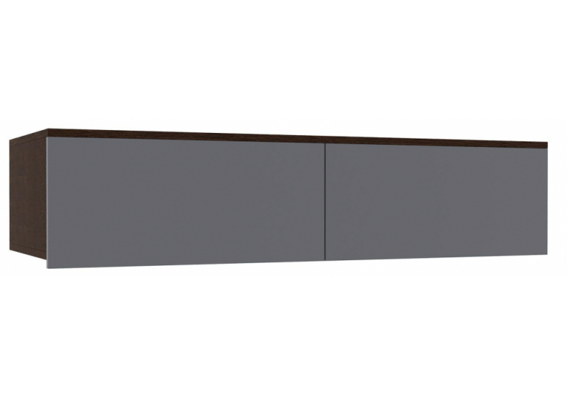 Шкаф Роут венге / графит софт (120x44x34). 