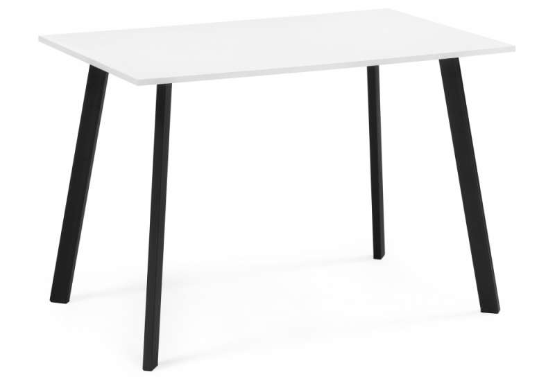 Стол деревянный Ремли 110х67х76 белый / черный (67x76). 