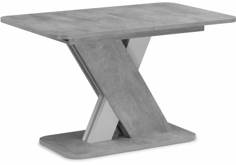 Стол деревянный Аврора цемент светлый / белый (75x75,5). 