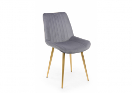 Стул на металлокаркасе Седа темно-серый (zd 995) / золотой np (50x56x82)