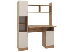 Компьютерный стол Бишоп 6 123х57х160 дуб крафт золотой / кашемир (123x57x160)