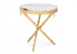 Журнальный стол Monika 50х55 marble / gold (50x55)