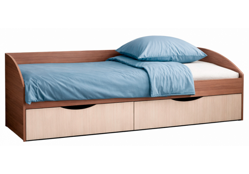 Кровать Эриол 90x200 шимо темный / шимо светлый (95). 